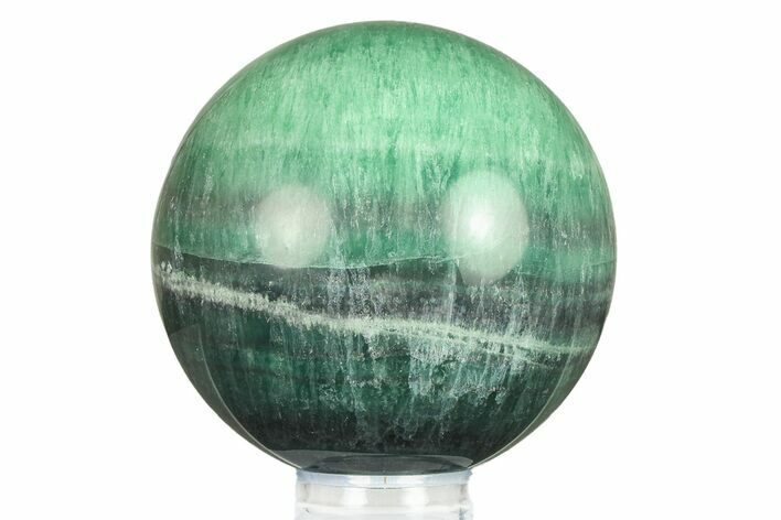 Colorful Banded Fluorite Sphere - China #284421